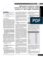 I Aplicaciones Prácticas Sobre Presunción de Ventas o Ingresos ...