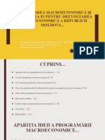 Programarea Macroeconomica