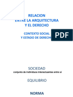 Relacion Entre La Arquitectura y El Derecho Contexto Social y Estado de Derecho