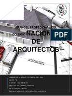 Arancel Profesional Del Colegio Nacional de Arquitectos