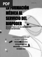 La Formación Médica Al Servicio Del Biopoder