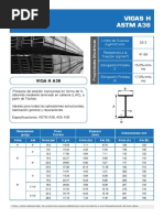 Vigas H Astm A36