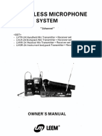 Manual Microfono LVLR 24 Leem