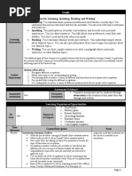 CLB 4 Outcomes For Listening, Speaking, Reading, and Writing