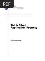 Thick Client Application Security