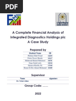 A Complete Financial Analysis of Integrated Diagnostics Holdings PLC A Case Study