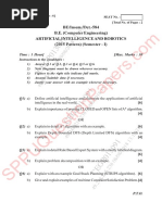 Be - Computer Engineering - Semester 7 - 2018 - August - Artificial Intelligence and Robotics Air Pattern 2015