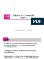 Equations of Lines and Planes