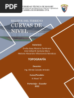 Actividad No.1 Curvas de Nivel y El Relieve - INFORME Topografia II