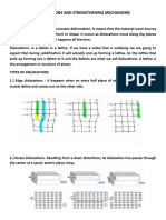 Dislocations and Strengthening Mechanisms