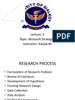 Lecture 5. Research Strategies