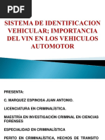 Identificacion Vehicular Taller Cem