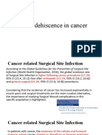 Wound Dehiscence in Cancer