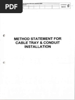 MS Cable Tray and Conduit Installation