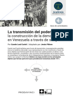 La Transmisión Del Poder - Guía de Actividades