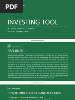 Intrinsic Value Calculator Instructions