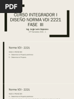 Curso Integrador I Diseño Norma Vdi 2221 Fase Iii: Ing. Jorge León Bejarano