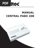 Manual Central PABX208 Dez 07