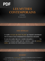 Ouverture. Les Mythes Contemporains