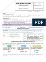 MATEMATICA Guia Numeros Racionales (Primero)