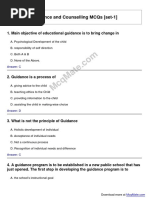 Guidance-And-Counselling Solved MCQs (Set-1)