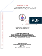 FY Project Report Format - BS - CUST - ME - DrIrfan