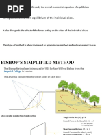 Bishops Method of Analysis