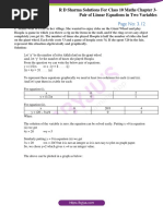 RD Sharma Solutions For Class 10 Chapter 3 Pair of Linear Equations in Two Variables