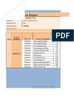 Daily Production Report: Company Name: SHEMU PLC