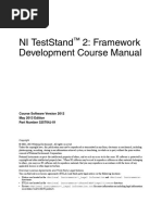 NI TestStand 2 Framework Development Course Manual (National Instruments