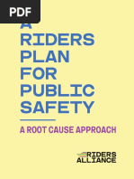 Riders Alliance Transit Safety Plan