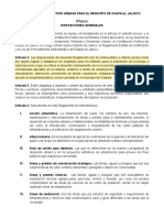 Reglamento de Gestión Urbana para El Municipio de Chapala 2020