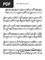 Fur Elise in 3 4