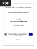 Evaluacion Del Estado Nutricional. (Leccion 2)