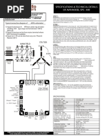 Specifications & Technical Details of Avr Model Sps - 440: Main Field Sta Tor U