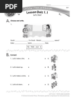 Choose and Write Lets Start Connect