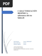 CARACTERIZACIÓN BIOFÍSICA - Quiscab