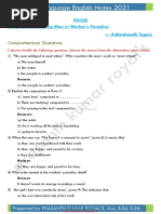 10th STD FL English Notes 2021-22