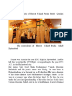 A Brief of Biography of Hazrat Yahiah Pasha Sahib Quderi Hyderabad