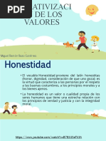 EXPOCISION No. 4 (OPERATIVIZACIÓN DE LOS VALORES) .