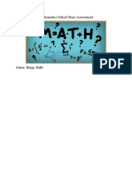 Mathematics School Base Assessment