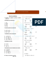 Ejercicios de Productos Notables para Segundo de Secundaria