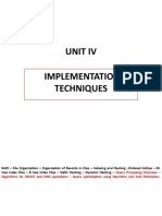 Unit Iv Implementation Techniques