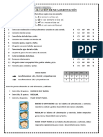 Ficha de Autoevaluacion Alimentos