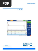 Manuel D'utilisation D'un Réflectomètre Optique OTDR EXFO