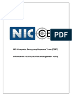 Information Security Incident Management Policy