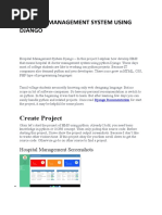 Hospital Management System Using Django
