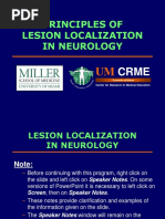 Lesion Localization in Neurology