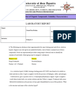 Module 10 Lab: Identification of Organic Compounds 