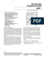 Real-Time Analog Computational Unit (ACU) : V 0.25% of Reading (100:1 Range)